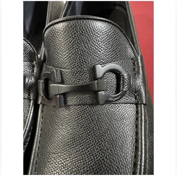Salvatore Ferragamo Black Leather Loafers - Picture 4 of 5